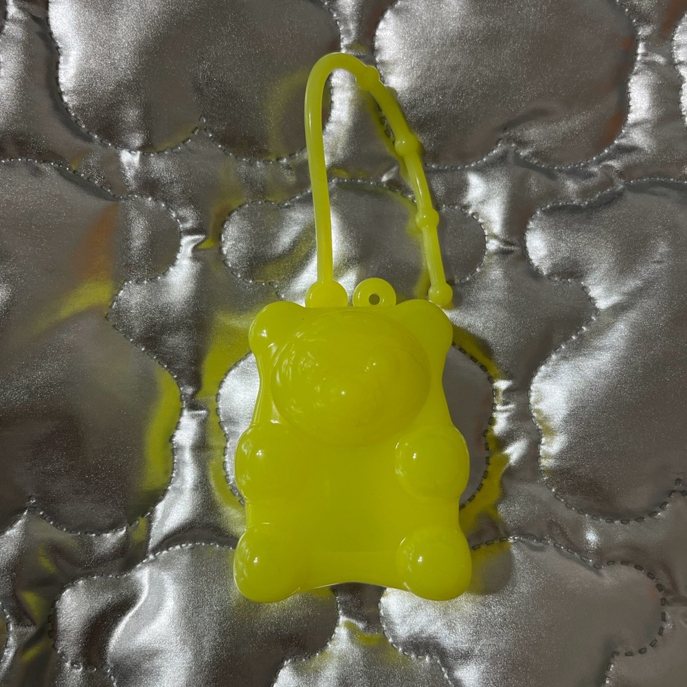 Bath & Body Works Neon Yellow Bear Holder